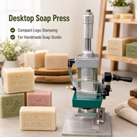 Presse à savon miniature à petite échelle |   Machine à estamper le savon pneumatique 12 kg, facile à utiliser