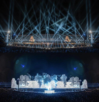 Écran LED mobile P2.6 P2.9 P3.91 pour location intérieure/extérieure, concerts, scène, arrière-plan, festivals et événements, résolution 1080p