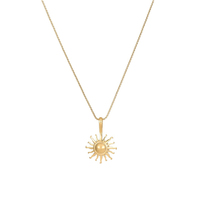 G4581 Collier Vintage Simple Couple Or Argent Pendentif Soleil Collier Chaîne Acier Inoxydable Hommes Femmes Accessoires