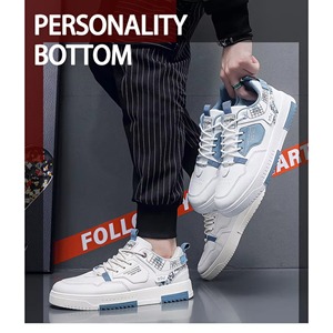 Zapatillas Blancas Casuales de Primavera para Hombre, con Diseño a Cuadros, Forro de Malla Transpirable y Suela Suave - Product Image 6