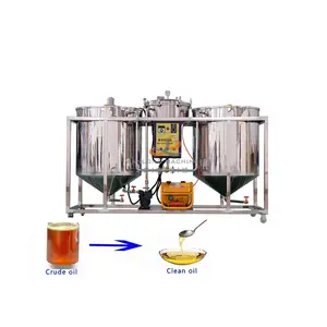 lowest price edible oil refinery machinery /mini crude oil refinery plant