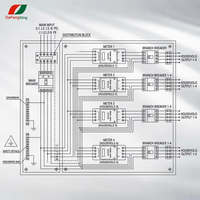Boîtier de distribution électrique multi-positions 2/4 en plastique pour usage domestique, tableau électrique partagé pour couloir, IP30