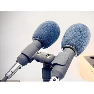 Micrófono de doble cabezal PARA karaoke, condensador de guitarra para uso en transmisión en vivo, conferencia profesional, estudio