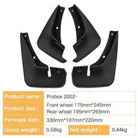 Garde-boue en plastique souple pour pneus automobiles, modification pour Probox 2002 OLIVER
