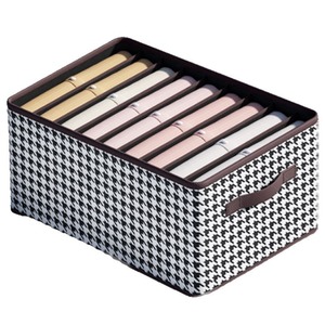 Modern Design PP Plastic Pants <b>Storage</b> <b>Box</b> Plate Lid Jeans Compartments Rack Wholesale Manufacturers Underwear <b>Storage</b> Basket - Product Image 1