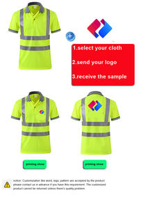 เสื้อโปโลแบบสั่งทำทัศนวิสัยสูงสำหรับพนักงานเสื้อยืดทำงานสะท้อนแสงสำหรับคนงาน - Product Image 6