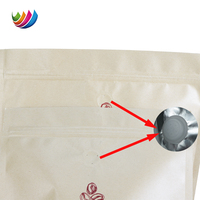 Sacs en papier kraft biodégradables personnalisés pour café en grains, avec fenêtre transparente, pour emballage alimentaire et snacks