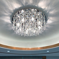 Nouveau design moderne k9 lustre en cristal éclairage salon chambre à coucher led rond plafonniers modernes