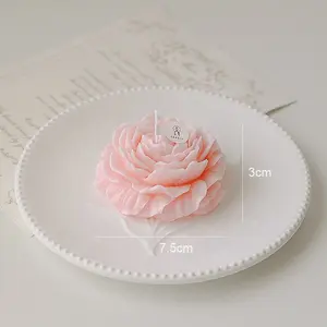 Peony Flower Shaped Scented Candle Classic Home Decor Preserving Luxury 100% Nature Soy Wax candle for 2023 Valentines gift