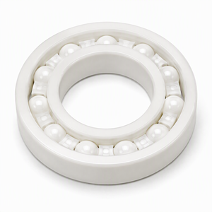 Roulement entièrement en céramique 6009 ZrO2 45x75x16mm avec cage en PTFE, ouvert, résistant à la corrosion, non magnétique, isolant pour équipement chimique - Product Image 2