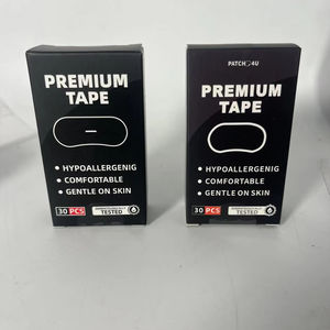 30 Piezas de Cinta Adhesiva para Dormir de Fibra de Algodón Natural de Alta Viscosidad, Sensible a la Presión, Parche para Ronquidos, 43% de Reducción de Ronquidos, Tela Elástica - Product Image 1