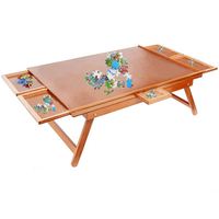 Mini puzzle en bois fait main sur le thème des animaux - Personnalisable, éducatif, décoration d'intérieur, TABLE DE PUZZLE (couleur bois) pour les enfants de 0 à 24 mois