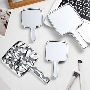 <span class=keywords><strong>กระจก</strong></span>แต่งหน้าพกพาแบบพลาสติกทรงสี่เหลี่ยม <span class=keywords><strong>กระจก</strong></span>มือถือความคมชัดสูงสำหรับร้านเสริมสวย พร้อมด้ามจับ - Product Image 5