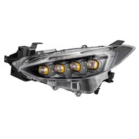 Dragon Crest 1416 Ensemble de phares pour Mazda3 Axela, mise à niveau 45W, clignotants dynamiques, lentille matricielle en cristal, feux de jour LED