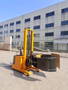 1000kg 500kg Elektrischer Stapler mit Papierrollenklammer Stapler Elektrischer Fassrotator Elektrischer Hubwagen im Angebot 1000kg - Product Image 2