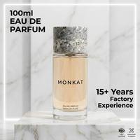 Flacon de parfum vide en verre de qualité supérieure 100 ml, parfum frais pour homme, format échantillon avec boîte, impression de logo personnalisée, OEM/ODM disponible