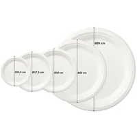 Assiettes jetables en papier écologiques pour l'emballage des plats à emporter