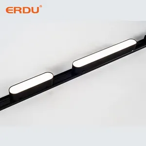 ERDU Oem ไฟสปอตไลท์ Led แบบแม่เหล็ก,โคมไฟติดเพดานอัจฉริยะ48V 35มม. โฟกัส Cob 6W 12W ติดเพดานได้พื้นผิวแบบแขวน