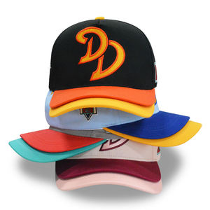 Gorra de Béisbol Americana Retro de Doble Visera, Estilo Urbano, Bordado Personalizado, Transpirable, Estructurada, con Visera Curva - Product Image 1