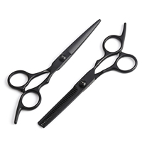 Ensemble de ciseaux à cheveux Kit de ciseaux de coiffure colorés à usage domestique Tondeuse à cheveux Ciseaux de coupe amincissants Ensembles de coupe de cheveux de barbier Tijeras