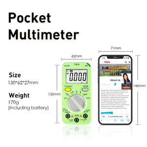 Multimètre numérique intelligent automobile CAT III 600V <span class=keywords><strong>avec</strong></span> test NCV/LIVE True RMS 200mV-600V AC/DC 10A Piles <span class=keywords><strong>AAA</strong></span> VA25B-1 - Product Image 6