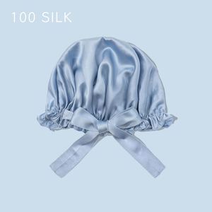 Turban ajustable en soie de mûrier 100 % pure pour femme, 19 mm, pour dormir, voyager, usage quotidien, style européen-américain - Product Image 2