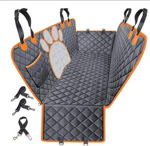 غطاء مقعد سيارة متين مقاوم للماء للكلاب غطاء محمول لمقعد السيارة الخلفي للحيوانات الأليفة للكلاب مع نافذة شبكية - Product Image 1