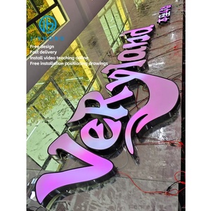 अनुकूलित नेतृत्व प्रोग्राम करने योग्य 3 डी अक्षर हस्ताक्षर बैटर एक्रिलिक 3 डी के नेतृत्व वाले पत्र हस्ताक्षर थोक - Product Image 2