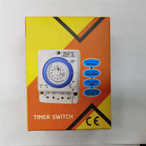 RoHS compliant 100V-240V 15A Din Rail TB-388 lập trình hàng ngày hẹn giờ cơ khí 20A Max. Current thời gian chuyển đổi thời gian Thiết bị chuyển mạch - Product Image 4