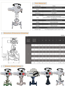 Vanne à opercule motorisée à bride DN200 380V AC 50Hz avec actionneur multi-tours en acier au carbone - Product Image 2