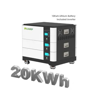 하나의 인버터와 LiFePO4 리튬 배터리 48v 200Ah 20kw 10kwh 가정용 태양 광 발전 시스템