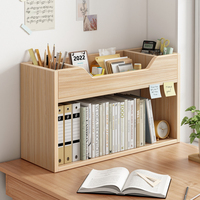 Étagère Simple en bois massif sur le bureau, petit meuble de rangement pour dortoir étudiants