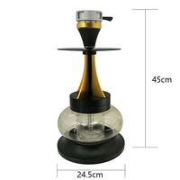 Ensemble de narguilé arabe à lumière LED au design unique Shisha double couche pour bar à shisha salon vente en gros d'usine avec logo personnalisé
