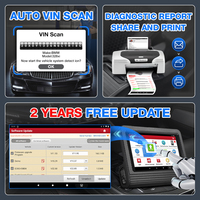 2026 X431 Pro V5.0 OBD2 Sistema Completo Actualización Gratuita 1 Año Codificación de Vehículos 12V Android 9.0 Pantalla de 8 Pulgadas / WiFi Adaptación Universal