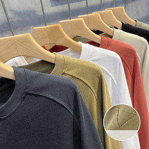 OEM personnalisé contrat point tricoté 100% coton écologique de haute qualité 260G surdimensionné femmes Streetwear T-Shirt lavé à l'eau - Product Image 3