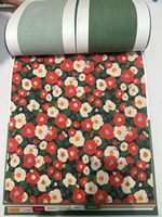 Rideaux occultants en polyester de haute qualité à imprimé floral, plis fixes en S, pour hôtels et maisons