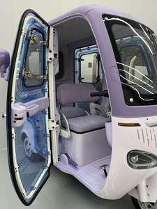 2025 haute qualité 400 AC 60V Tricycle électrique 4 roues voiture de tourisme grand espace bas prix 1000W 60V fermé Certification CEE - Product Image 4