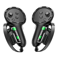 Accessoire de jeu de réalité virtuelle en silicone de conception ergonomique couvercle de batterie-ouverture contrôleur poignée étui de protection pour