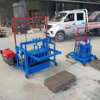 Machine à blocs de béton à ponte manuelle diesel, méthode de vibration, fabrication de briques autobloquantes, construction, ciment à base de cendres volantes