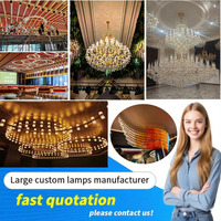Lampes suspendues LED modernes de luxe de qualité supérieure lustres couleurs personnalisées luminaires de plafond en verre cristal lampes luminaires