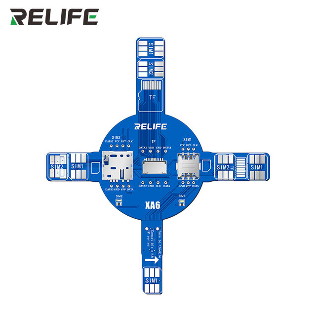 RELIFE XA6 Dual Card Signal Test Board for iPhone Android Repair Tools Dual Card Synchronous Detection Quickly Locate SIM