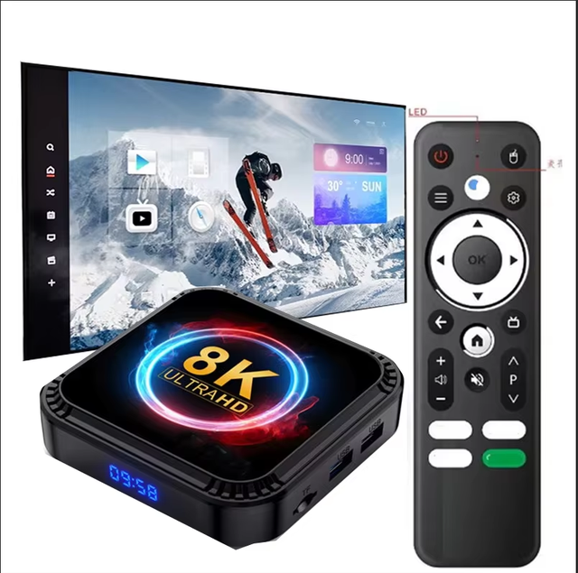 T 8k UHD High Quality Android Tv Box Quad Core Set-top Box Accessories Hot Selling Europe Smart TV Box