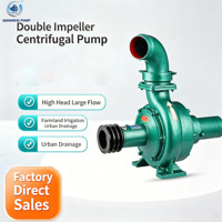 Pompe centrifuge à double turbine, haute pression et grand débit pour l'irrigation des terres agricoles et le drainage urbain, vente directe usine