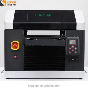 HONZHAN HZ-A324 a3 ukuran digital UV flatbed printer, mesin cetak UV murah dengan XP600 printhead