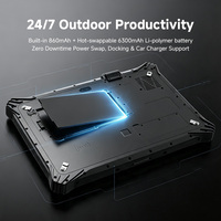 Tableta Industrial Resistente Emdoor de 12 Pulgadas con Batería Intercambiable en Caliente, Windows 12, Intel Core I5 I7, 5G, IP65, Impermeable, Alto Brillo