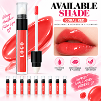 Gloss à lèvres nacré 3,5 ml RTS, haute brillance, hydratant, 49 teintes, faible MOQ 1 pièce, vente en gros OEM