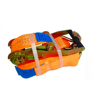 Sangles d'arrimage à cliquet robustes et personnalisables 5T avec crochets en J pour le contrôle de la cargaison et l'arrimage de palettes - Product Image 2