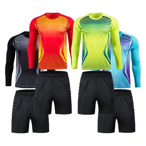 Uniforme de <span class=keywords><strong>Portero</strong></span> al por Mayor para Hombre, Poliéster de Secado Rápido, Jersey y Pantalones Acolchados para Niños, Conjuntos de Entrenamiento de Fútbol - Product Image 4