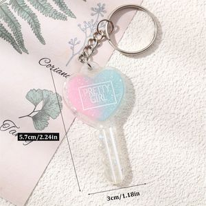 พวงกุญแจเรซินแบบไล่ระดับสีพวงกุญแจรูปการ์ตูนพวงกุญแจอะคริลิครูปตัวการ์ตูนสีสันสดใส - Product Image 4