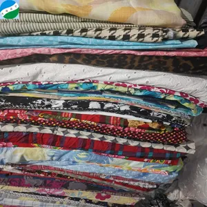 棉质印花面料裁剪件便宜公斤价格1-5米长剩余印花面料梭织印花衬衫面料
